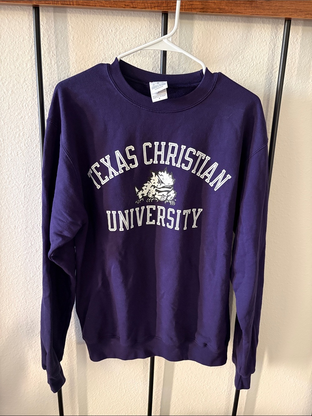 Champion Purple Texas Christian University Crewneck Sweatshirt